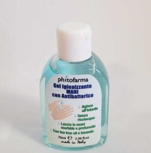 Gel igienizzante mani con antibatterico da borsetta - Phitofarma