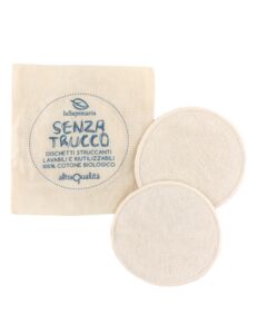 Set dischetti struccanti lavabili fair trade in cotone bio - La Saponaria
