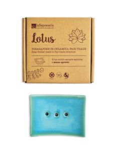 Lotus - Portasapone in ceramica - La Saponaria